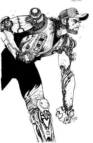 247 Comics Presents / Spotlight Cover A - Cyber League #1 Cover M - 1:100 Daniel Warren Johnson Var B&W/Virgin [1:100] cover