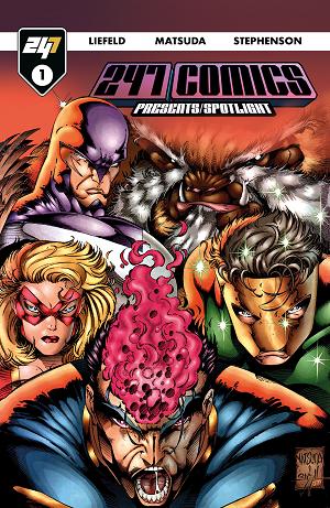 247 Comics Presents / Spotlight Cover A - Cyber League #1 Cover E - NEWMEN cover