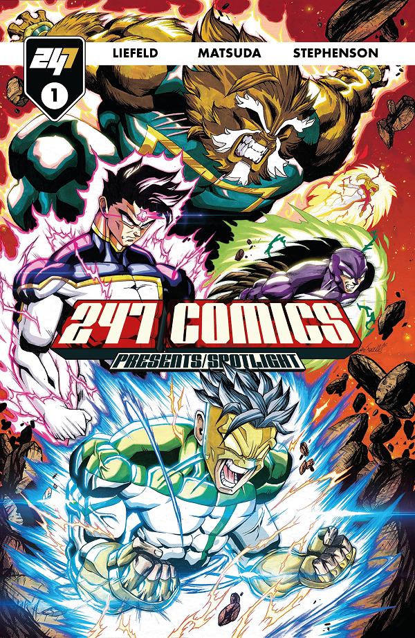 247 Comics Presents / Spotlight Cover A - Cyber League #1 variant cover by Mario Foccillo