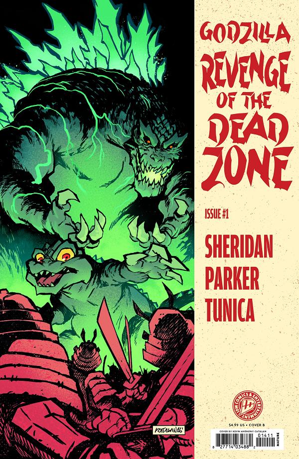Godzilla: Revenge Of The Deadzone Cover A (Tunica) #1 variant cover by Kevin Anthony Catalan