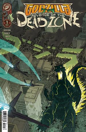 Godzilla: Revenge Of The Deadzone Cover A (Tunica) #1 Variant D (Morazzo IDW Goes Dark Variant) cover
