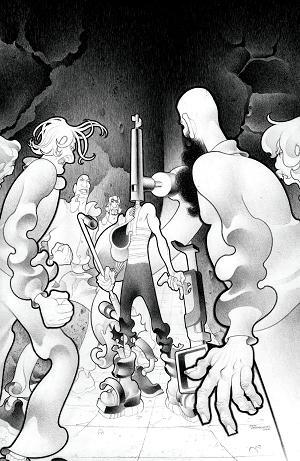Faceless And The Family Maze Of The Mechanical Aliens Cvr A Matt Lesniewski #4 cover