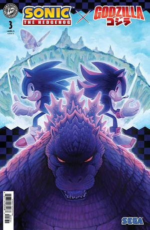 Sonic The Hedgehog X Godzilla Cover A (Lawrence) #3 Variant RI (15) (Haines) [1:15] cover