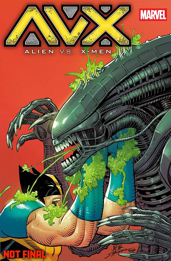 Alien Vs. X-Men #1 JOHN ROMITA JR. FOIL VARIANT cover