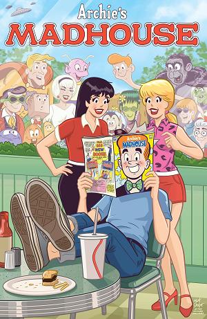 Archies Madhouse #1 CVR E FACSIMILE EDITION CVR E MATT TALBOT MAD MAGAZINE FOIL cover