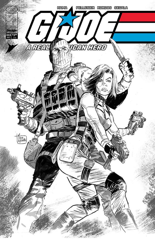 G.I. Joe: A Real American Hero #333 CVR B CVR B LEE WEEKS B&W cover