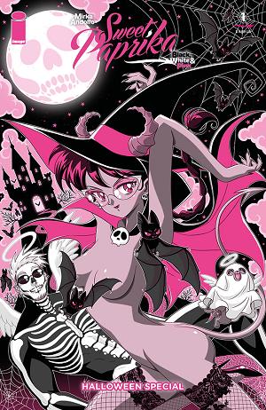 Mirka Andolfos Sweet Paprika Black White & Pink Halloween Special #1 CVR C (OF 2) CVR C MARCO ALBIERO cover