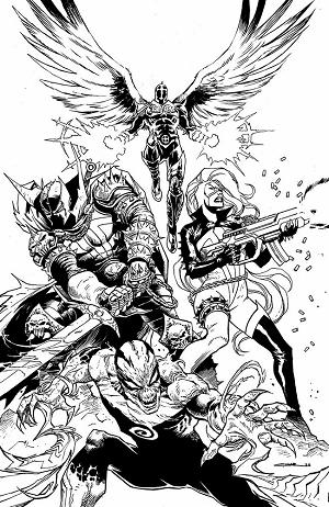 Scorched #56 CVR B CVR B YILDIRAY CINAR B&W VIRGIN cover