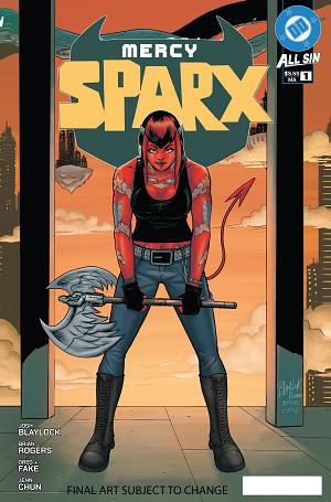 Mercy Sparx Heavens Devil #1 CVR E CVR E INC 1:10 JOSH BLAYLOCK BRIAN ROGERS ABSOLUTELY HOMAGE cover