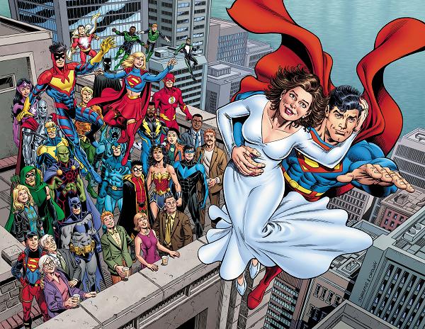 Superman The Wedding Album 30Th Anniversary Special #1 CVR A DAN JURGENS & JERRY ORDWAY WRAPAROUND cover
