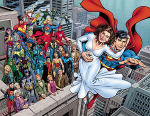 Superman The Wedding Album 30Th Anniversary Special #1 CVR A DAN JURGENS & JERRY ORDWAY WRAPAROUND cover