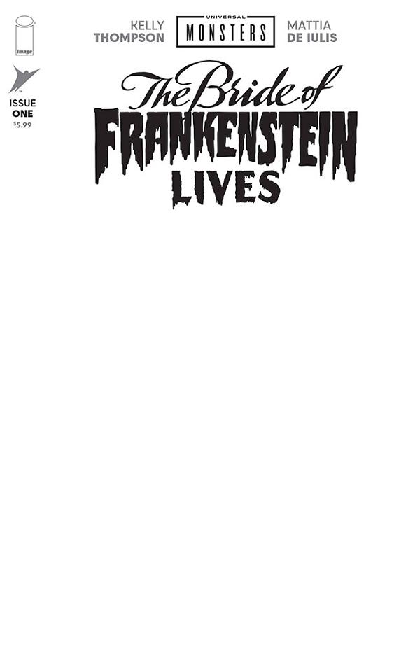 Universal Monsters Bride Of Frankenstein Lives #1 CVR I (OF 4) CVR I BLANK SKETCH cover