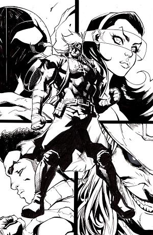 Final Boss #11 CVR D CVR D INC 1:25 ALE GARZA B&W VIRGIN cover