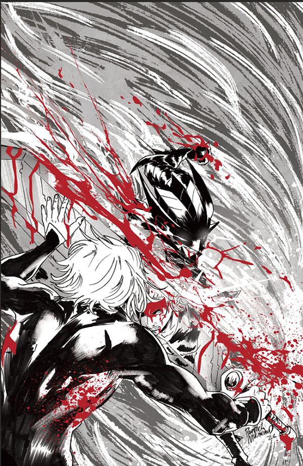 Fireborn #5 CVR E CVR E PATRICK MULHOLLAND BLACK AND WHITE AND BLOOD VIRGIN CARDSTOCK cover