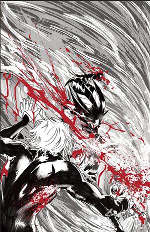 Fireborn #5 CVR E CVR E PATRICK MULHOLLAND BLACK AND WHITE AND BLOOD VIRGIN CARDSTOCK cover