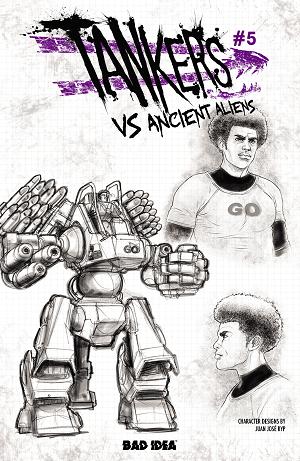 Tankers Vs Ancient Aliens #5 CVR C (OF 5) CVR C JUAN JOSE RYP DESIGN cover