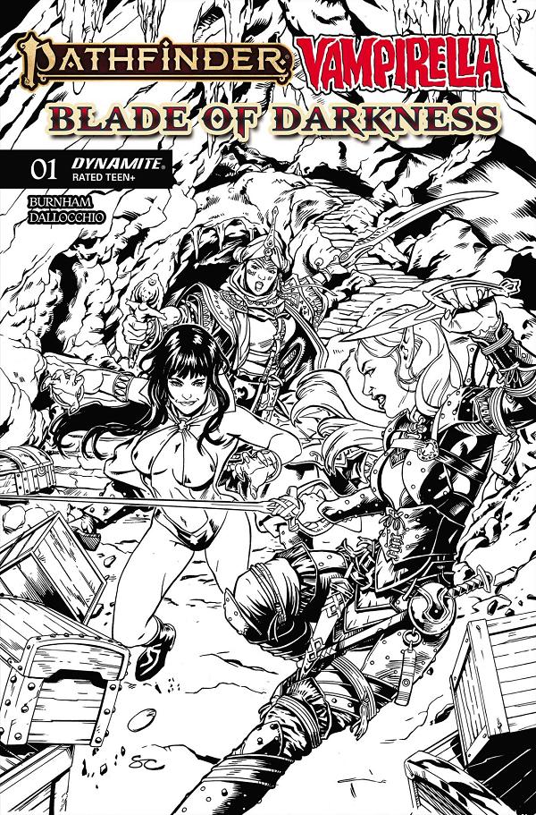 Pathfinder Vampirella Blade Of Darkness #1 variant cover by Steven Cummings