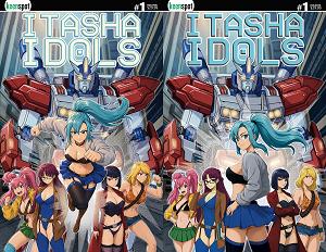 Itasha Idols #1 CVR C CVR C MIKE WHITE HOLOFOIL FLIP COVER cover