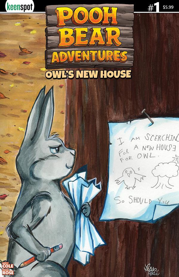 Pooh Bear Adventures Owls New House #1 CVR A TESSA ROSE cover