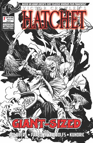 Giant Sized Hatchet Halloween #1 CVR F (ONE SHOT) CVR F ROY ALLAN MARTINEZ LIMITED B&W cover