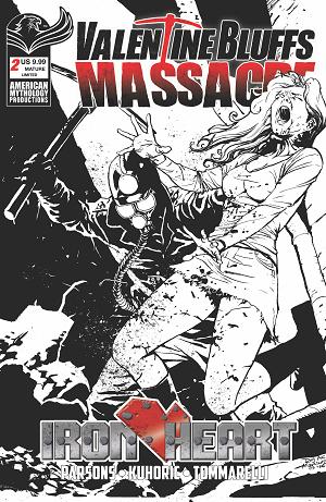 Valentine Bluffs Massacre Iron Heart #2 CVR D (OF 2) CVR D ROY ALLAN MARTINEZ LIMITED B&W cover