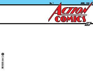 Action Comics #1 CVR B FACSIMILE EDITION CVR B BLANK CARD STOCK cover