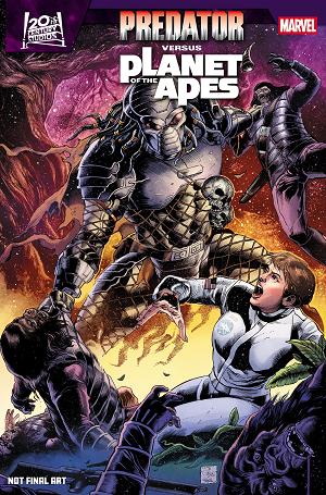 Predator Vs. The Planet Of The Apes #1 CARLOS MAGNO VARIANT [1:25] cover