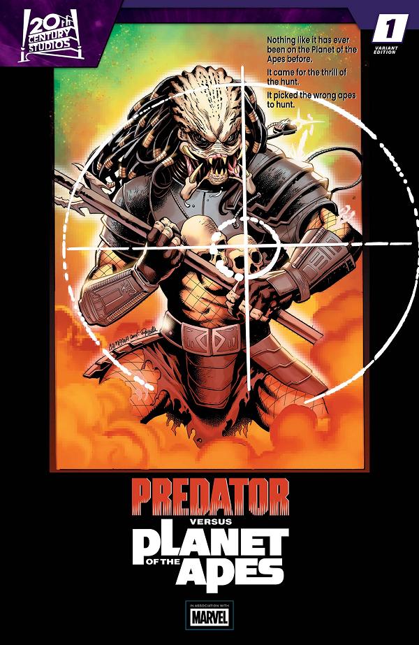 Predator Vs. The Planet Of The Apes #1 CHRIS CAMPANA MOVIE POSTER HOMAGE VARIANT cover