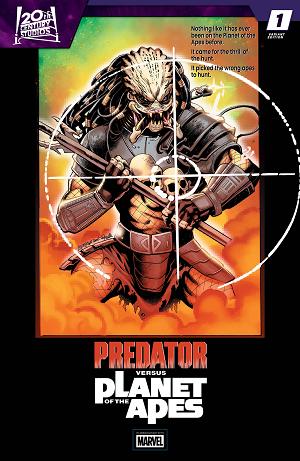Predator Vs. The Planet Of The Apes #1 CHRIS CAMPANA MOVIE POSTER HOMAGE VARIANT cover