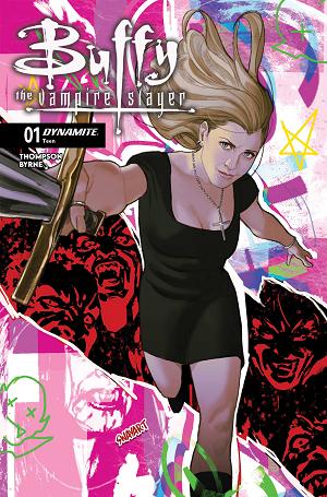 Buffy The Vampire Slayer #1 CVR O CVR O INC 1:10 JOSHUA SWAY SWABY FOIL cover