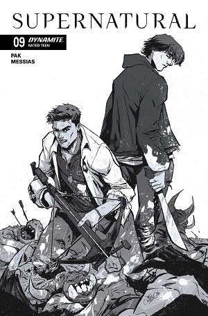 Supernatural #9 CVR G CVR G INC 1:10 DAVID COUSENS LINE ART cover