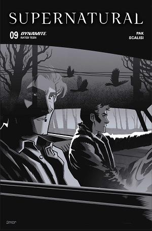 Supernatural #9 CVR H CVR H INC 1:10 JOHN AMOR LINE ART cover