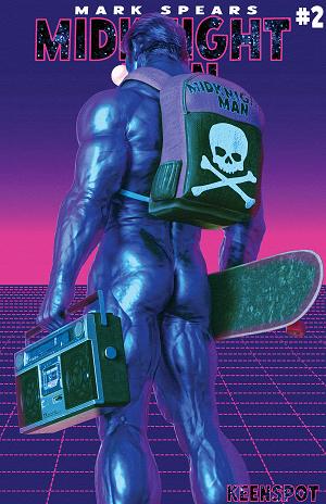 Mark Spears Midknight Man #2 CVR E CVR E MARK SPEARS ELECTRIC BLUE cover