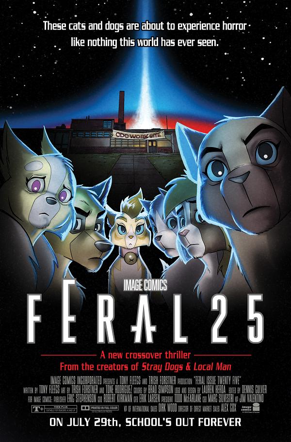 Feral #25 CVR B CVR B TONE RODRIGUEZ & ALLEN PASSALAQUA FACULTY HOMAGE cover