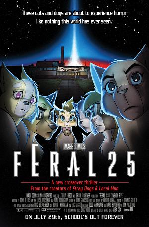 Feral #25 CVR B CVR B TONE RODRIGUEZ & ALLEN PASSALAQUA FACULTY HOMAGE cover
