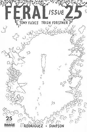 Feral #25 CVR G CVR G INC 1:25 PATRICK HORVATH B&W cover