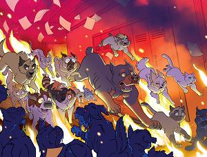 Feral #25 CVR F CVR F TRISH FORSTNER & TONE RODRIGUEZ FOIL WRAPAROUND cover