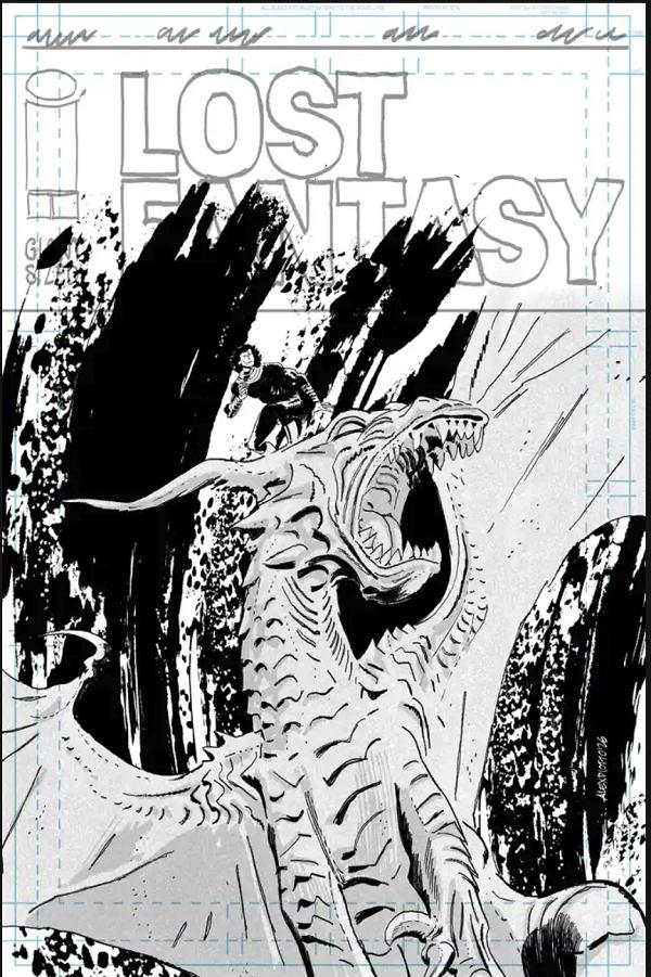 Lost Fantasy #12 CVR C CVR C INC 1:25 ALEX DIOTTO RAW ART cover