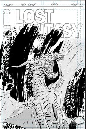 Lost Fantasy #12 CVR C CVR C INC 1:25 ALEX DIOTTO RAW ART cover
