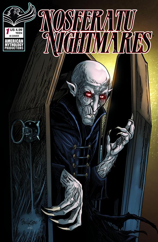 Nosferatu Nightmares #1 variant cover by Buz Hasson