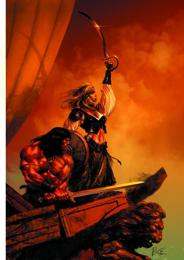 Conan The Barbarian #33 CVR G CVR G ROBERTO DE LA TORRE VIRGIN CARDSTOCK cover