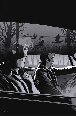 Supernatural #9 CVR K CVR K INC 1:5 JOHN AMOR LINE ART VIRGIN cover