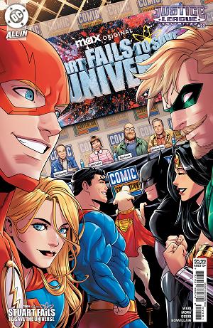 Justice League Unlimited #22 CVR G CVR G SERG ACUNA STUART FAILS TO SAVE THE UNIVERSE CARD STOCK cover