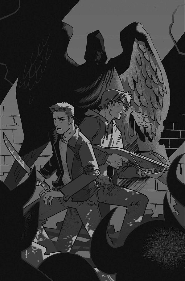 Supernatural #10 CVR K CVR K INC 1:5 JOHN AMOR LINE ART VIRGIN cover