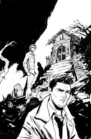 Supernatural #10 CVR L CVR L INC 1:5 DAVID COUSENS LINE ART VIRGIN cover