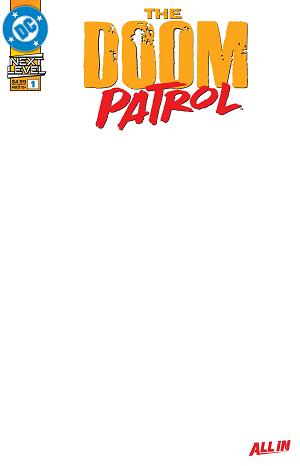 Doom Patrol #1 CVR E CVR E BLANK CARD STOCK cover