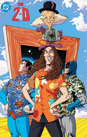Batman Superman Weird Al Worlds Weirdest #1 CVR E (ONE SHOT) CVR E DAN SCHOENING FOIL cover