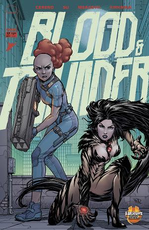 Blood & Thunder #17 CVR E CVR E EJ SU & DEE CUNNIFFE WITCHBLADE TEAM UP cover