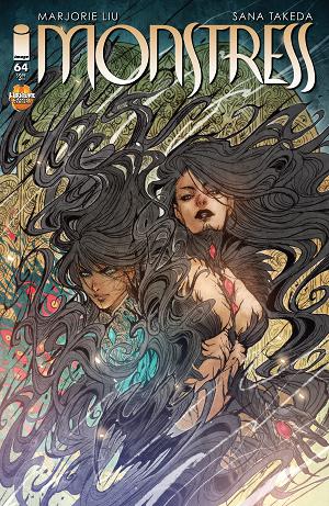 Monstress #64 CVR B CVR B SANA TAKEDA WITCHBLADE TEAM UP cover