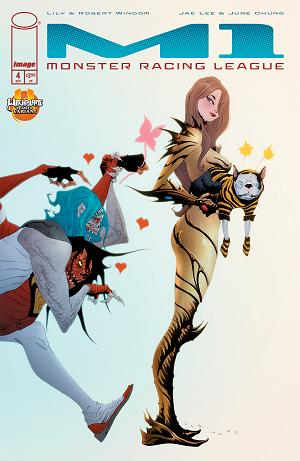 M1 Monster Racing League #4 CVR B CVR B JAE LEE WITCHBLADE TEAM UP cover